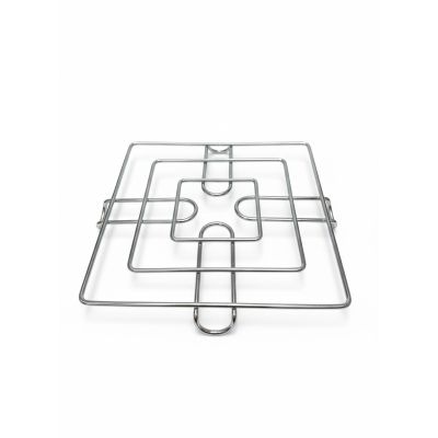 Chrome Hot Pot Stand - Square 