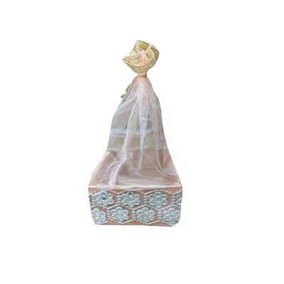 Organza Gift Box (8 X 8) Pink