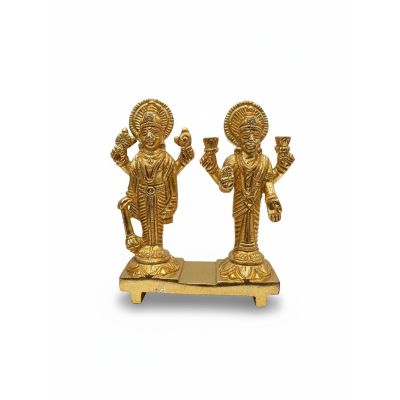 Brass Vishnu-Laxmi Statue