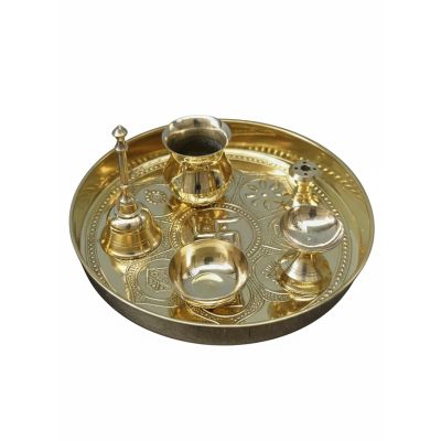 Ashtamangal Pooja Thali Set