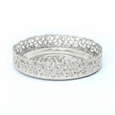 Silver Plated Round Small Tray 
