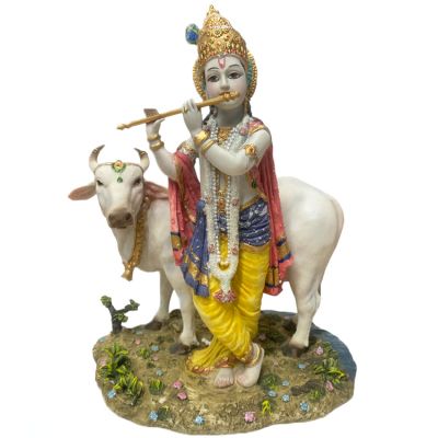 Krishna With Cow - No 8 - 31cm