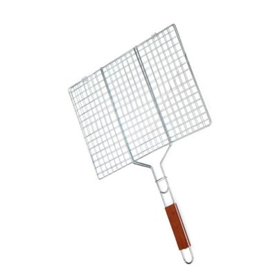 BBQ Rectangle Rack - Large Wooden Handle