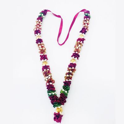 Satin Haar - Large - Maroon