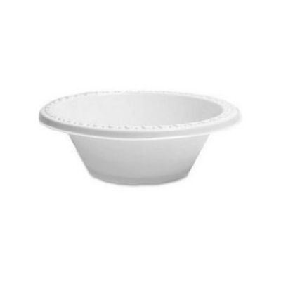 6" White Party Disposables Bowl - Pack of 50