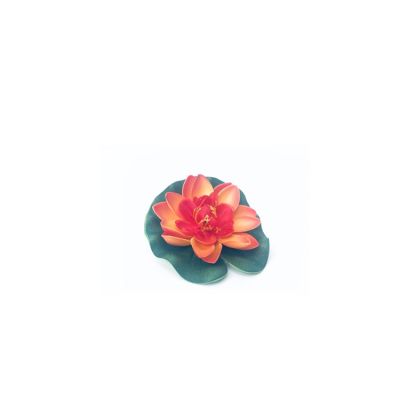 Floating Lotus Flower - Small - Orange- Single