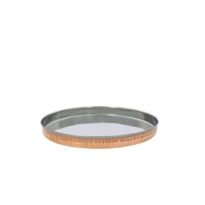 Copper Hammered Round Thali 30.5cm