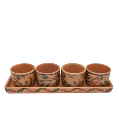 Clay Pickle Set (4 Compartment)