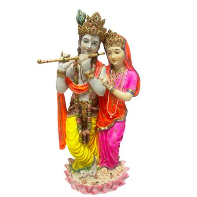 Radha Krishna Standing Together - No 8 - 39cm