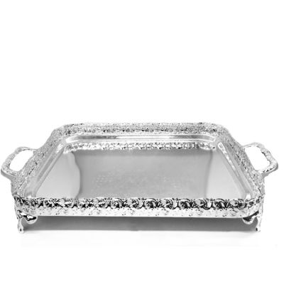 Large Rectangle Silver Tray