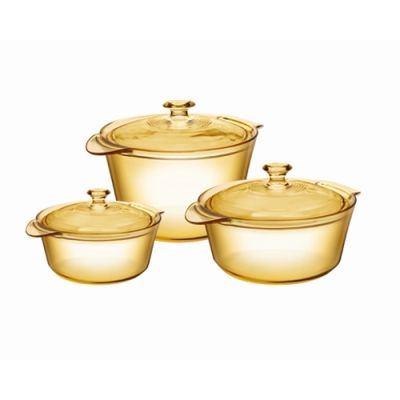 Visions 6Pc Flair Casserole and Cookpot Pot Set
