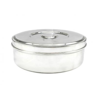 Stainless Steel Puri Dabba 14 With Stainless Steel Lid