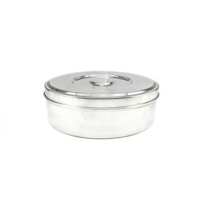 Stainless Steel Puri Dabba 8 With Stainless Steel Lid