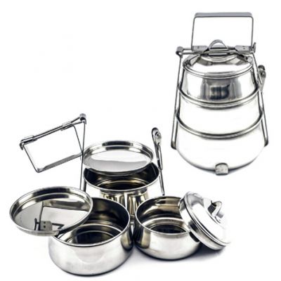 Stainless Steel Pyramid Tiffin 3 Tier