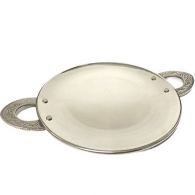 Hammered Stainless Steel Tawa 24cm No.3