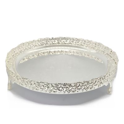 Silver Plated Tray - Round -36cm 