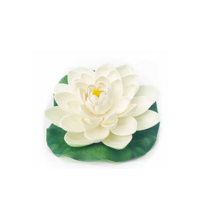 Floating Lotus Flower - Medium- White - Single