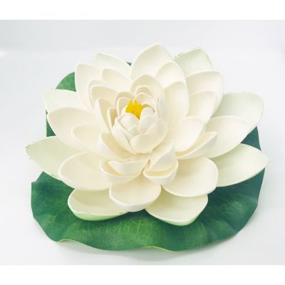 Floating Lotus Flower - Large - White - Single