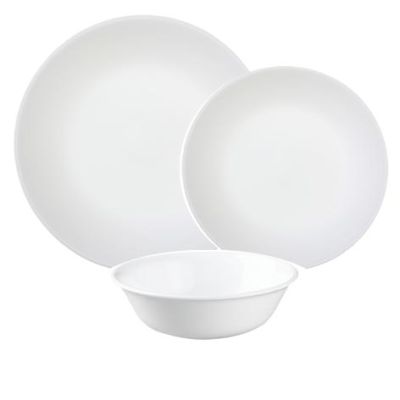 Corelle Winter Frost White 12pc Dinner Set