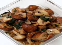 Chestnut Mushrooms cooked in a Butter Parsley Sauce