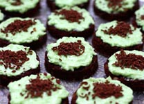 Chocolate and Mint Circles