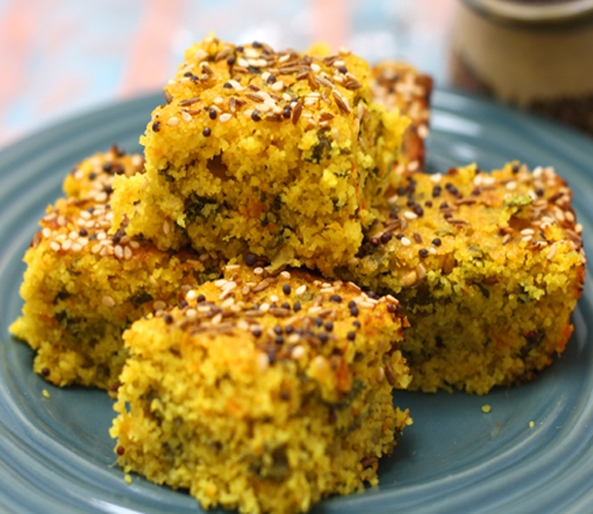 Handvo (Indian Savoury Lentil Cake)