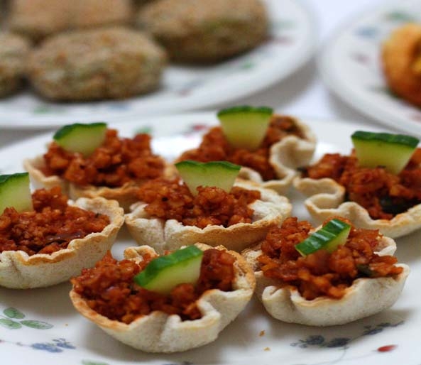 Baked Paneer Cups