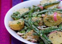 Baby New Potatoes, Pea and Green Bean Salad