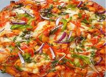 Desi Style Chilli Paneer Pizza (Indian Pizza)