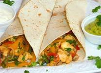 Haloomi Fajitas served with Homemade Guacamole and Soured Cream