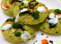 Semolina Spinach Idlis