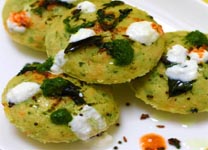 Semolina Spinach Idlis