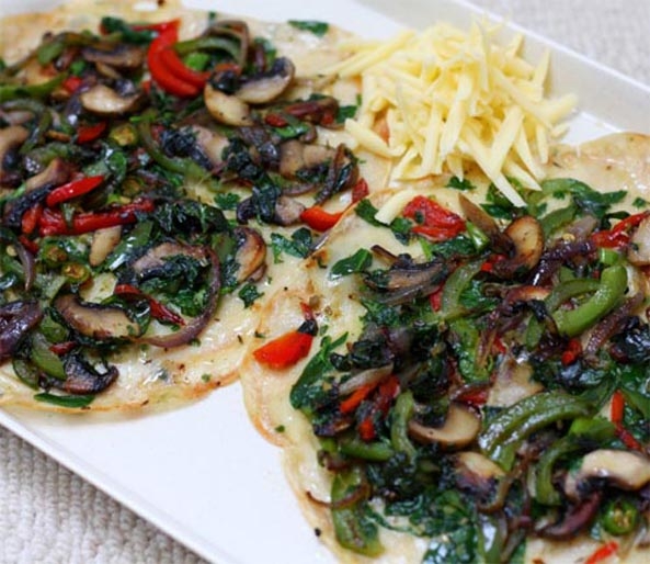 Vegetable and Coriander Pancakes
