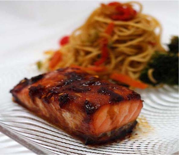 Orange and Honey Glazed Salmon